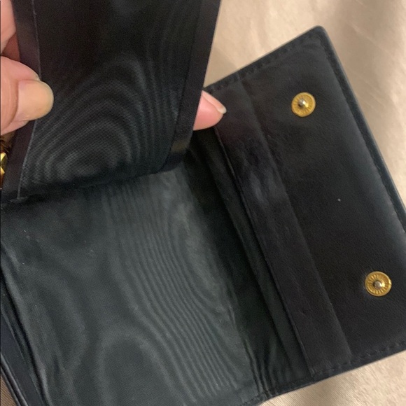 Chanel Black Key Card Holder with Iconic CC Logo hard to find EUC Authentic - Picture 5 of 14